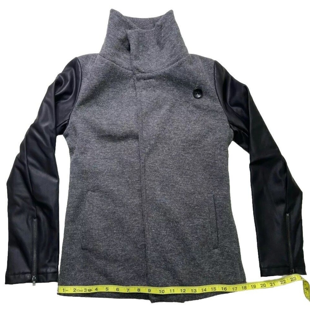Fabletics Women's Black Coat Kinsley Collared Jacket Size M